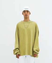 BOX LONGSLEEVE CHINDOWN PRINTED (BABY OLIVE)