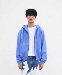 ZIP HOODIE BASIC CHIN DOWN (OCEAN BLUE)