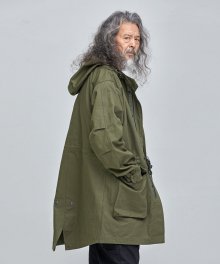 JUNGLE HOODED FISHTAIL PARKA _ OLIVE