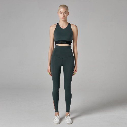 Легинсы AW02PL01 Flexible Color Block_Dark Green