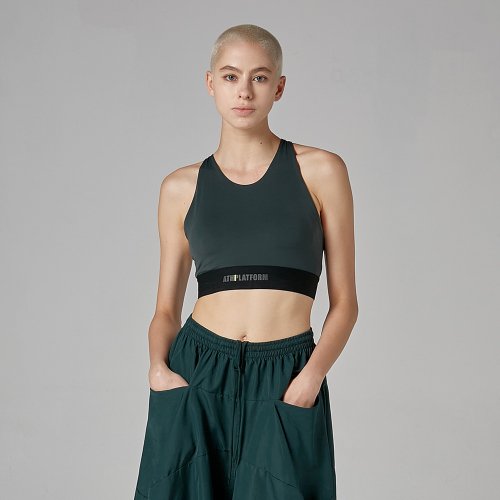 Гибкий бра-топ AW02BB04, Dark Green