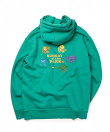 SUNDAY AT THE PARK  HOODIE (EMERALD GREEN)