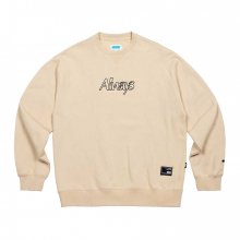 Always EMB Crewneck Beige