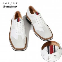 [FIRENZE X RMTCRW]SQUARE TOE GERMAN ARMY SHOES_WHITE