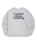 캐피탈 라디오 튠즈(CAPITAL RADIO TUNES) APPLE FULL LOGO 스웨트셔츠 gray