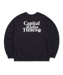 캐피탈 라디오 튠즈(CAPITAL RADIO TUNES) APPLE FULL LOGO 스웨트셔츠 black