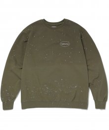 Dip Dyed Crewneck Olive