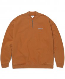 1/4 Zip Top Brown