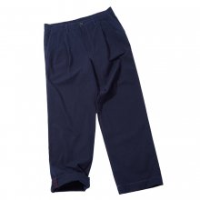 DOUBLE PINTUCK WIDE COTTON PANTS NAVY