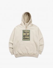 Military Frame Pullover Hoodie - Military Beige