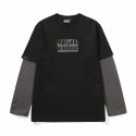 미시카(MISHKA) C.S&D.A 레이어드 롱슬리브 티셔츠 블랙