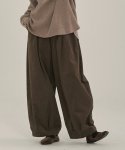 말렌(MALEN) unisex loop balloon pants brown