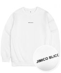 지미코 브리코(JIMIKO BLICO) JB logo si mtm white 맨투맨