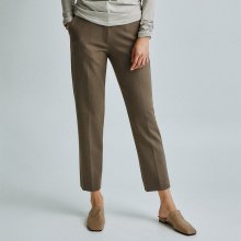 span slim fit pants _brown