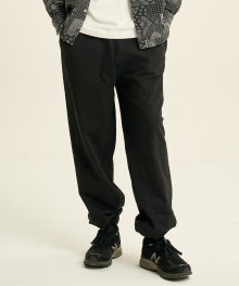 Classic Wide Sweat Pants [Black]