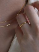 멕코이(MCCOII) basic bold ring(gold)