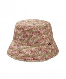 FLORAL REVERSIBLE HAT (BEIGE)