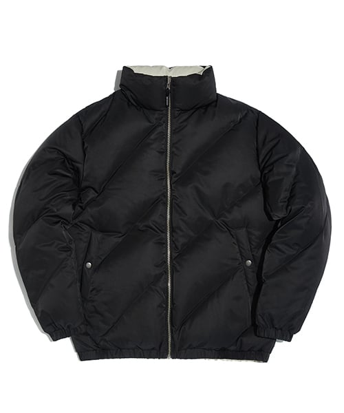 MUSINSA | WKNDRS WAVY REVERSIBLE DOWN JACKET (BLACK)