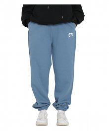 377 루즈핏 Logo Jogger [Sky blue]