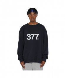 Overfit Big Logo Sweat Shirts [NAVY]