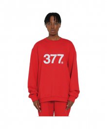 Overfit Big Logo Sweat Shirts [RED]