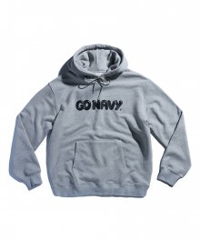 GO NAVY Heavy Weight Hoodie Grey