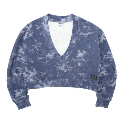 V-neck Tiedye Sweatshirt [Navy]