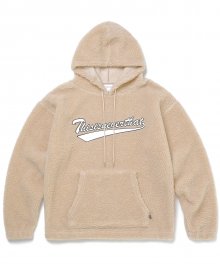 Sherpa Fleece Hoodie Beige