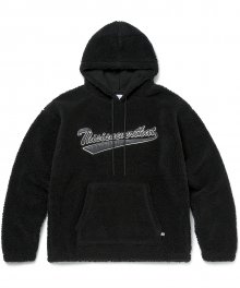 Sherpa Fleece Hoodie Black