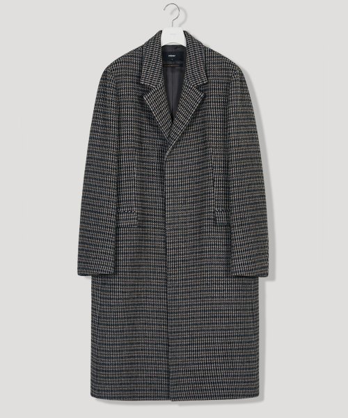 Длинное пальто в клетку Woolrich Hidden Single [Forest Green]