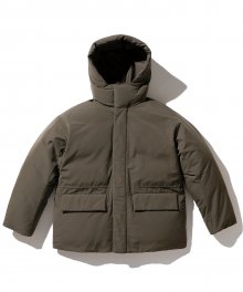 cold weather down parka brown