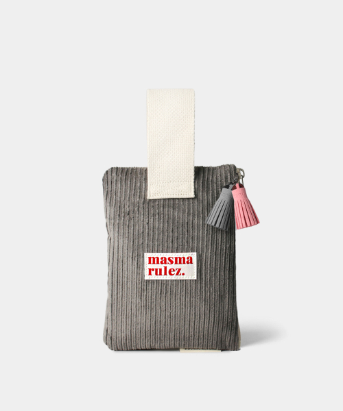 Strap pouch _ 코듀로이 Gray
