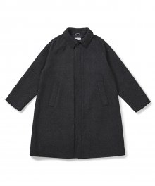 [FW20] Wool Essential Balmacaan Coat(Charcoal)