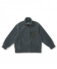 [FW20] Oversized Downy Fleece Jacket(Charcoal)
