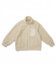[FW20] Oversized Downy Fleece Jacket(Ivory)