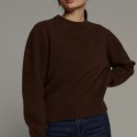 떼뚜(TETU) Round wool knit brown