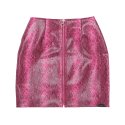 어나더에이(ANOTHER A) Python Zipper Mini Skirt [Pink]