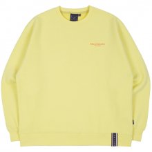 RMTCRW SLOGAN SWEAT SHIRT_LIGHT YELLOW