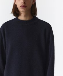 MOCK NECK KNIT MEN JA [NAVY]