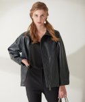엔오티() Lambskin Standard Leather Jacket
