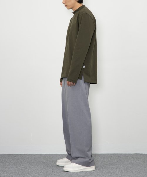 Прямые широкие брюки MRP027B из лайкры (tibet gray)