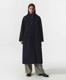 HOODED COAT WOMEN JA [DARK NAVY]