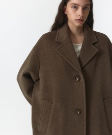 OVER COAT WOMEN JA [MELANGE BROWN]