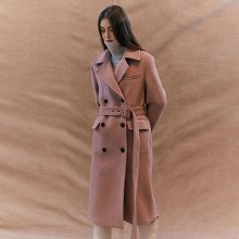 Pink double breasted coat (SW9WC002-72/SW0WC420-72)