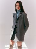 Herringbon long jacket SW0WJ406-12