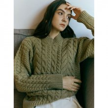 Mock neck cable pullover SK0WP415-46