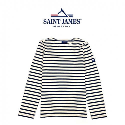 세인트제임스(SAINT JAMES) 메르디앙 모던 긴팔티셔츠 에크루마린 (아이보리+네이비) SAINT JAMES - 115,000 |  무신사 스토어