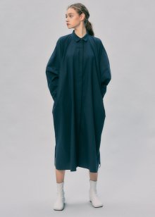 WIDE FRENCH SHIRTS DRESS_NAVY