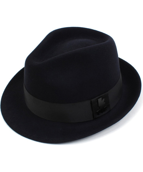 유니버셜 케미스트리 BU Navy Short Wool Fedora 울페도라