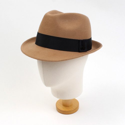 BU Beige Short Wool Fedora 울페도라
